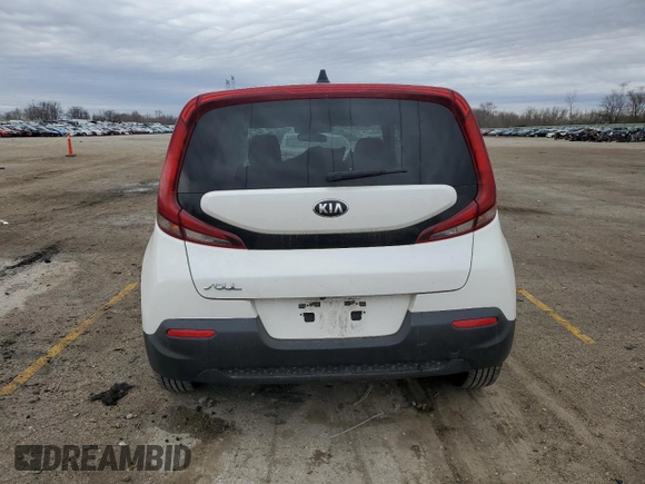 2021 Kia Soul LX with VIN KNDJ23AU8M7760661, listed as a Copart auction lot 50721985 with 84,536 mi miles and Salvage Title. Bid and sale history available at carsss.com. Image 6.