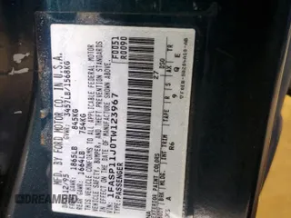 1996 Ford Escort z VIN 1FASP11J0TW123967, wystawiony jako Copart lot #52859835 z przebiegiem 164 693 mil mil oraz Szkoda całkowita • Salvage title. Historia ofert i sprzedaży dostępna na DreamBid. Obrazek 12.