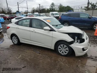 2016 Hyundai Accent SE with VIN KMHCT4AE6GU003909, listed as a Copart auction lot 52086775 with 0 mi miles and Salvage Title. Bid and sale history available at carsss.com. Image 4.