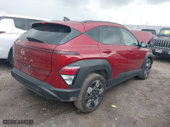 2024 Hyundai Kona SEL with VIN KM8HB3AB2RU122617, listed as a IAAI auction lot 41912888 with 34,897 mi miles. Bid and sale history available at carsss.com. Image 4.