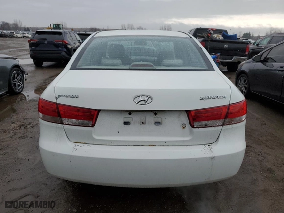 2007 Hyundai Sonata GLS with VIN 5NPET46C17H199093, listed as a Copart auction lot 51216045 with 368,080 mi miles and Clean Title. Bid and sale history available at carsss.com. Image 6.