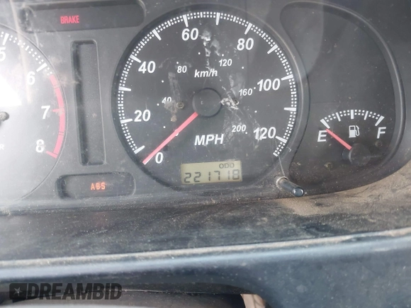 2000 Isuzu Rodeo S with VIN 4S2CK58W5Y4342386, listed as a IAAI auction lot 41778995 with 221,718 mi miles and . Bid and sale history available at DreamBid. Image 7.