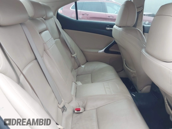 2008 Lexus IS 250 with VIN JTHCK262185021125, listed as a IAAI auction lot 42116078 with 161,617 mi miles. Bid and sale history available at carsss.com. Image 8.