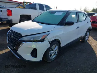 2021 Nissan Kicks S with VIN 3N1CP5BV2ML483629, listed as a IAAI auction lot 41995135 with 77,650 mi miles. Bid and sale history available at carsss.com. Image 17.