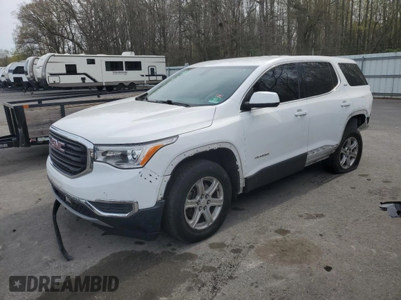 2018 GMC Acadia SLE z VIN 1GKKNKLA2JZ111600, wystawiony jako Copart lot #53423955 z przebiegiem 92 118 mil mil oraz Szkoda całkowita • Salvage title. Historia ofert i sprzedaży dostępna na DreamBid. Obrazek 1.
