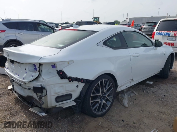 2015 Lexus RC 350 F Sport with VIN JTHHE5BC7F5007949, listed as a IAAI auction lot 42247299 with 64,552 mi miles and . Bid and sale history available at DreamBid. Image 4.