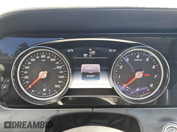 2018 Mercedes-Benz E 400 with VIN WDD1J6GB3JF015611, listed as a Copart auction lot 57523915 with 85,889 mi miles and Clean title. Bid and sale history available at DreamBid. Image 9.