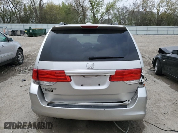 2008 Honda Odyssey EX-L with VIN 5FNRL38608B002157, listed as a Copart auction lot 55074735 with 205,611 mi miles and Non Repairable. Bid and sale history available at DreamBid. Image 6.