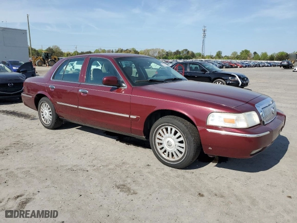 2007 Mercury Grand Marquis LS with VIN 2MEFM75V27X642659, listed as a Copart auction lot 53854085 with 90,612 mi miles and Clean Title. Bid and sale history available at carsss.com. Image 4.