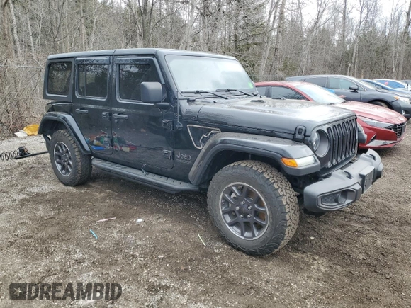 2021 Jeep Wrangler Unlimited Sport S z VIN 1C4HJXDGXMW583129, wystawiony jako Copart lot #51459955 z przebiegiem 63 929 mil mil oraz Szkoda całkowita • Salvage title. Historia ofert i sprzedaży dostępna na DreamBid. Obrazek 4.