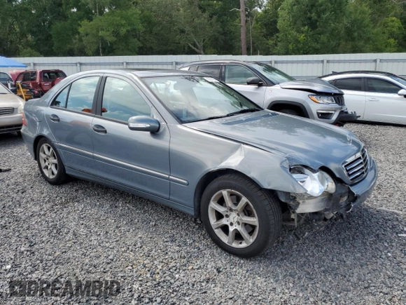 2006 Mercedes-Benz C 280 Luxury with VIN WDBRF92J26F738404, listed as a Copart auction lot 59291165 with 86,479 mi miles and Salvage title. Bid and sale history available at DreamBid. Image 4.