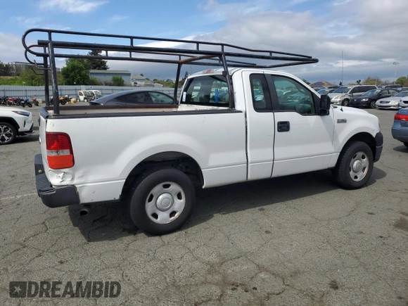 2008 Ford F-150 XL with VIN 1FTRF12218KE97098, listed as a Copart auction lot 50596535 with 243,547 mi miles and Clean Title. Bid and sale history available at carsss.com. Image 3.