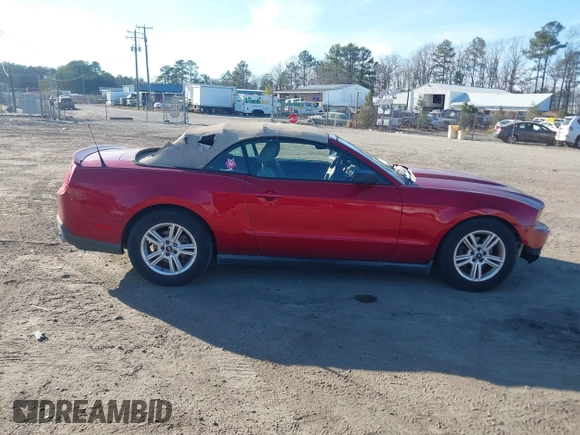 2012 Ford Mustang V6 with VIN 1ZVBP8EM4C5203508, listed as a IAAI auction lot 41688187 with 226,571 mi miles and . Bid and sale history available at DreamBid. Image 13.
