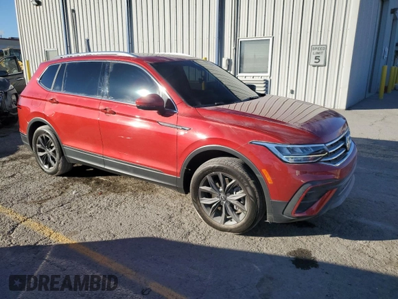 2022 Volkswagen Tiguan SE with VIN 3VV3B7AX9NM033175, listed as a Copart auction lot 88956345 with 39,219 mi miles and Salvage Title. Bid and sale history available at DreamBid. Image 4.