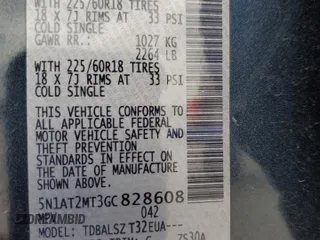 2016 Nissan Rogue SL with VIN 5N1AT2MT3GC828608, listed as a Copart auction lot 51308295 with 141,451 mi miles and Salvage Title. Bid and sale history available at DreamBid. Image 13.