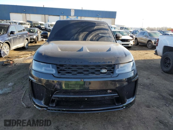 2018 Land Rover Range Rover Sport SVR with VIN SALWZ2SE6JA198429, listed as a Copart auction lot 43245285 with 93,680 mi miles and Clean Title. Bid and sale history available at carsss.com. Image 5.