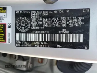 2014 Toyota Venza LE z VIN 4T3ZA3BB7EU087290, wystawiony jako Copart lot #48743145 z przebiegiem 114 352 mil mil oraz Szkoda całkowita • Salvage title. Historia ofert i sprzedaży dostępna na DreamBid. Obrazek 13.