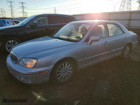 2004 Hyundai XG350 with VIN KMHFU45EX4A352931, listed as a Copart auction lot 78867574 with 120,223 mi miles and Salvage Title. Bid and sale history available at carsss.com. Image 1.
