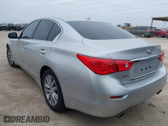 2016 Infiniti Q50 with VIN JN1EV7AR5GM344250, listed as a IAAI auction lot 41629267 with 88,254 mi miles and . Bid and sale history available at DreamBid. Image 3.