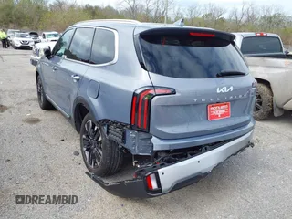 2023 Kia Telluride SX with VIN 5XYP54GC5PG369223, listed as a IAAI auction lot 41342959 with 19,237 mi miles and . Bid and sale history available at DreamBid. Image 3.