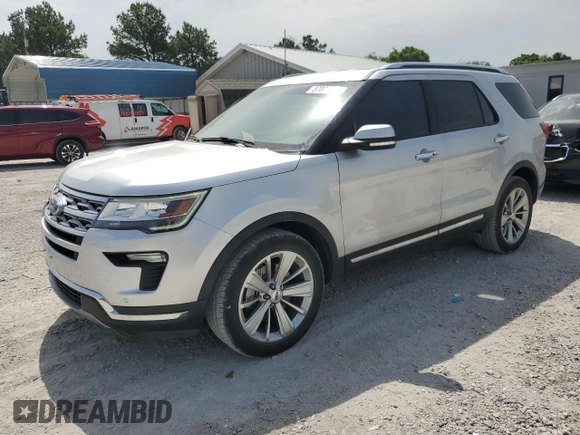 2019 Ford Explorer Limited z VIN 1FM5K8F82KGB43145, wystawiony jako Copart lot #57031025 z przebiegiem 76 481 mil mil oraz Szkoda całkowita • Salvage title. Historia ofert i sprzedaży dostępna na DreamBid. Obrazek 1.