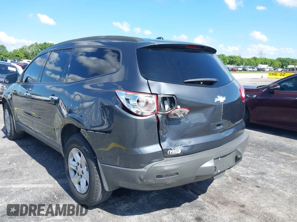 2012 Chevrolet Traverse LS with VIN 1GNKRFED0CJ323452, listed as a IAAI auction lot 39494216 with 188,897 mi miles and . Bid and sale history available at DreamBid. Image 6.