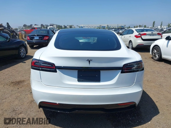 2023 Tesla Model S with VIN 5YJSA1E51PF499919, listed as a IAAI auction lot 42459166 with 6,612 mi miles and . Bid and sale history available at DreamBid. Image 17.