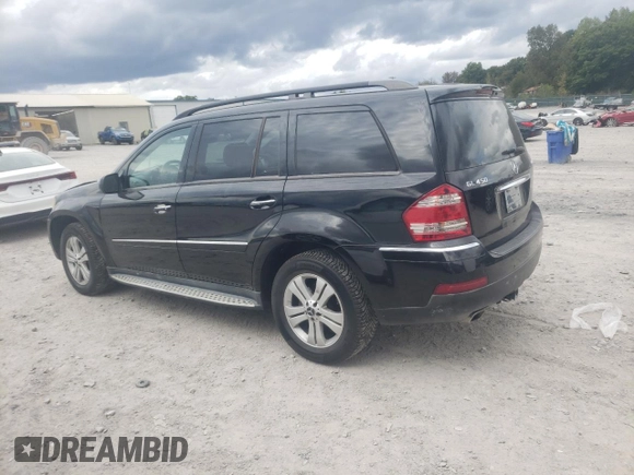 2009 Mercedes-Benz GL-Class 4.6L with VIN 4JGBF71E39A449301, listed as a Copart auction lot 76270754 with 115,009 mi miles and Salvage Title. Bid and sale history available at carsss.com. Image 2.