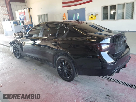 2015 Infiniti Q50 Premium with VIN JN1BV7AR6FM401833, listed as a Copart auction lot 62231955 with Not provided miles and Salvage title. Bid and sale history available at DreamBid. Image 2.