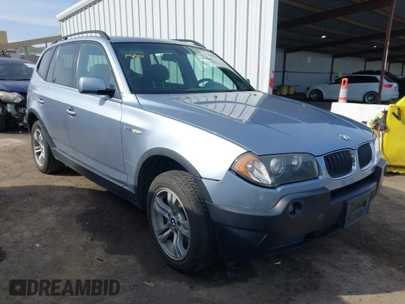 2004 BMW X3 3.0i with VIN WBXPA93414WC31951, listed as a IAAI auction lot 41818883 with 181,823 mi miles. Bid and sale history available at carsss.com. Image 1.