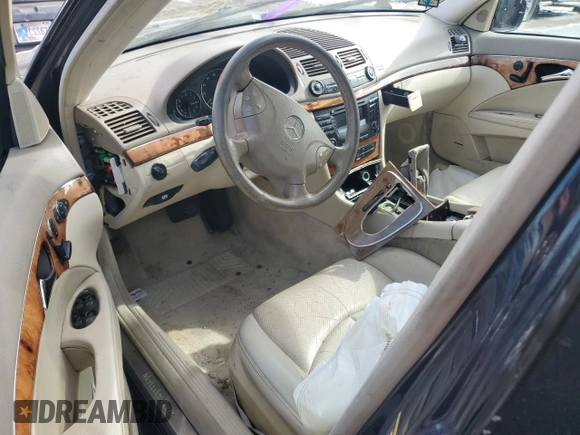 2003 Mercedes-Benz E-Class 3.2L with VIN WDBUF65JX3A239265, listed as a Copart auction lot 44624485 with 0 mi miles and Salvage Title. Bid and sale history available at carsss.com. Image 8.