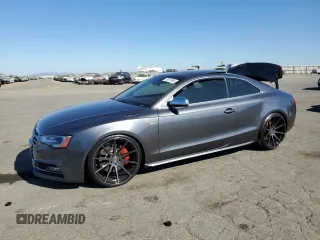 2016 Audi S5 Premium Plus with VIN WAUC4AFR7GA027761, listed as a Copart auction lot 75911984 with 0 mi miles and Salvage Title. Bid and sale history available at carsss.com. Image 1.