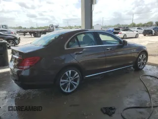 2016 Mercedes-Benz C 300 Luxury with VIN WDDWF4KBXGR139241, listed as a Copart auction lot 58782885 with Not provided miles and Salvage title. Bid and sale history available at DreamBid. Image 3.