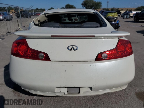 2004 Infiniti G35 Coupe w/Leather with VIN JNKCV54EX4M301177, listed as a Copart auction lot 76777514 with 0 mi miles and Non Repairable. Bid and sale history available at carsss.com. Image 6.