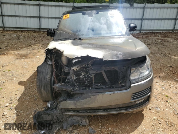 2016 Land Rover Range Rover HSE с VIN SALGS2PF6GA285363, выставлен на аукционе Copart как лот 52613175 с пробегом Не указан миль и Списание • Salvage title. История ставок и продаж доступна на DreamBid. Изображение 5.