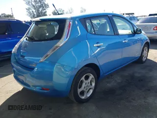 2011 Nissan LEAF SL-e with VIN JN1AZ0CP5BT007243, listed as a IAAI auction lot 41656364 with 36,042 mi miles. Bid and sale history available at carsss.com. Image 4.