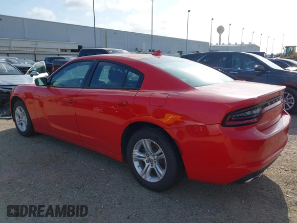 2023 Dodge Charger SXT with VIN 2C3CDXBG4PH550722, listed as a IAAI auction lot 39734322 with 5,503 mi miles. Bid and sale history available at carsss.com. Image 3.