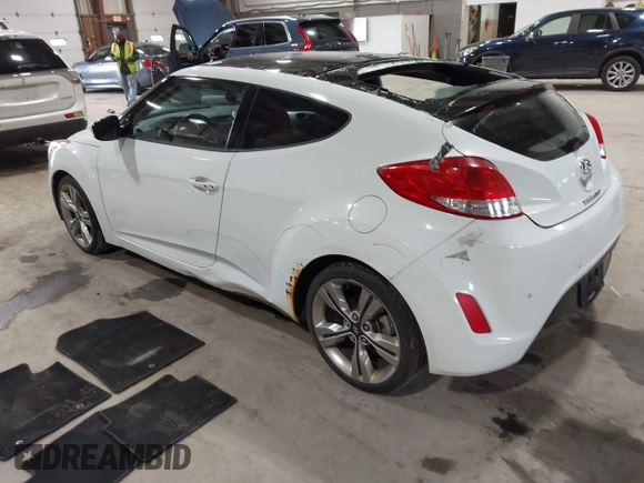2012 Hyundai Veloster w/Black Int with VIN KMHTC6AD3CU080878, listed as a IAAI auction lot 42377636 with 152,430 mi miles and . Bid and sale history available at DreamBid. Image 3.