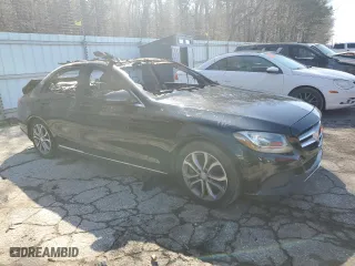 2017 Mercedes-Benz C-Class C 300 with VIN 55SWF4JB1HU198650, listed as a Copart auction lot 48583515 with 0 mi miles and Non Repairable. Bid and sale history available at carsss.com. Image 4.