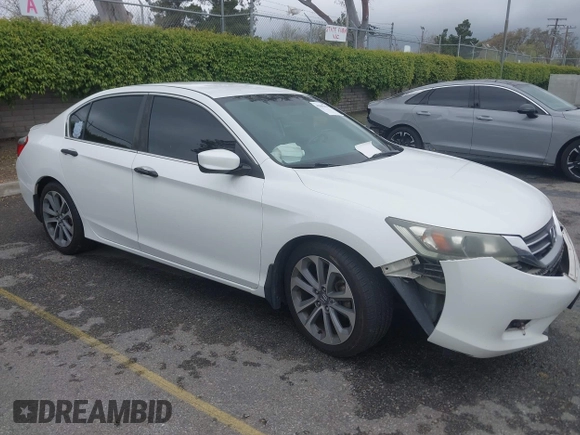 2014 Honda Accord Sedan Sport with VIN 1HGCR2F51EA068845, listed as a IAAI auction lot 41885619 with 201,542 mi miles. Bid and sale history available at carsss.com. Image 1.