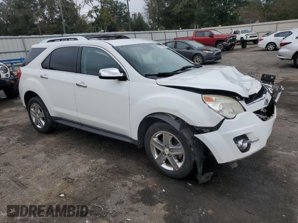 2014 Chevrolet Equinox LTZ with VIN 2GNALDEKXE6381200, listed as a Copart auction lot 80220584 with 130,829 mi miles and Salvage Title. Bid and sale history available at carsss.com. Image 4.