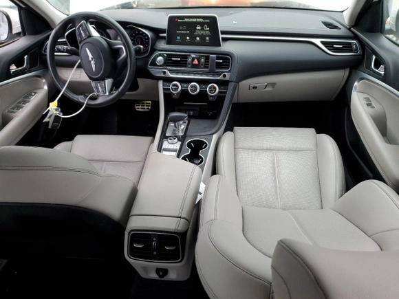 2021 Genesis G70 2.0T with VIN KMTG64LA9MU077166, listed as a Copart auction lot 42210745 with 59,020 mi miles and Salvage Title. Bid and sale history available at carsss.com. Image 8.