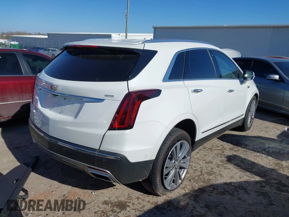 2024 Cadillac XT5 FWD Premium Luxury with VIN 1GYKNCRS2RZ743715, listed as a IAAI auction lot 41375228 with 10,846 mi miles. Bid and sale history available at carsss.com. Image 4.
