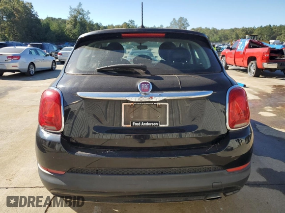 2016 FIAT 500X Pop with VIN ZFBCFXAT7GP484606, listed as a Copart auction lot 75854824 with 62,509 mi miles and Salvage title. Bid and sale history available at DreamBid. Image 6.