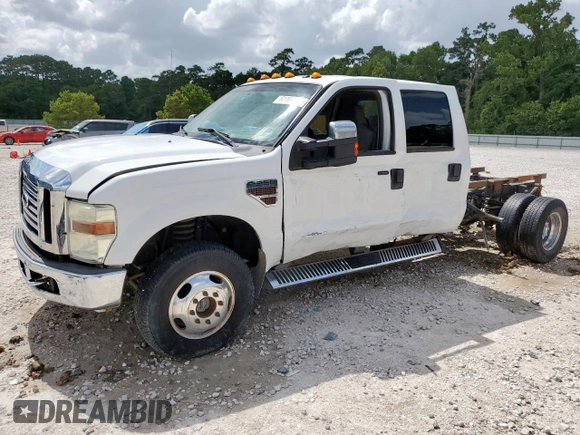 2010 Ford F-350 XL with VIN 1FTWW3DR9AEA59443, listed as a Copart auction lot 61190545 with 147,998 mi miles and Salvage title. Bid and sale history available at DreamBid. Image 1.