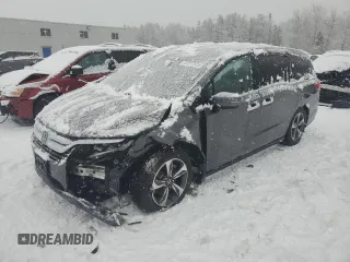 2020 Honda Odyssey EX-L z VIN 5FNRL6H60LB504967, wystawiony jako Copart lot #42021525 z przebiegiem Nie podano mil oraz Szkoda całkowita • Salvage title. Historia ofert i sprzedaży dostępna na DreamBid. Obrazek 1.
