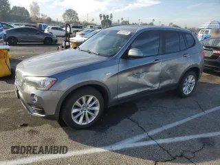 2017 BMW X3 sDrive28i with VIN 5UXWZ7C55H0T43879, listed as a Copart auction lot 43236315 with 161,205 mi miles and Salvage Title. Bid and sale history available at carsss.com. Image 1.