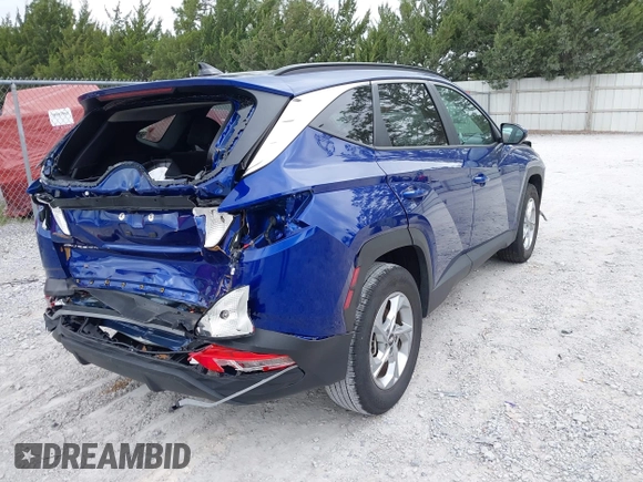 2024 Hyundai Tucson SEL with VIN 5NMJBCDE9RH348317, listed as a IAAI auction lot 41958633 with 27,494 mi miles. Bid and sale history available at carsss.com. Image 4.