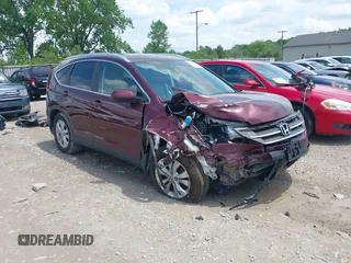 2013 Honda CR-V EX-L z VIN 5J6RM4H78DL056142, wystawiony jako IAAI lot #42269132 z przebiegiem 135 895 mil mil oraz . Historia ofert i sprzedaży dostępna na DreamBid. Obrazek 1.