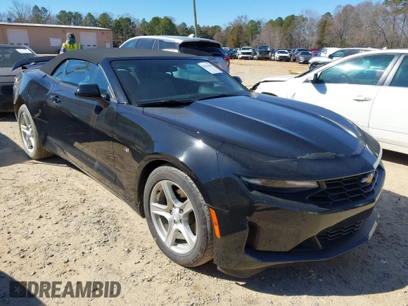 2019 Chevrolet Camaro 1LT with VIN 1G1FB3DS2K0104079, listed as a IAAI auction lot 41632830 with 63,553 mi miles. Bid and sale history available at carsss.com. Image 1.